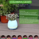 Wholesale Music Flowerpot LED Light Portable Bluetooth Power Speaker K3 (White)